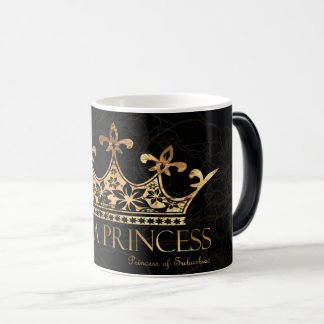 Ich bin ein Schwarzes Prinzessin-w/Crown Verwandlungstasse