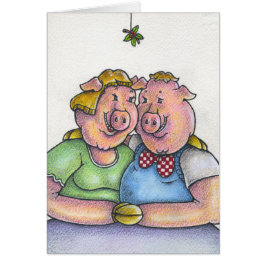 Ich bin ein Schwein für Sie Weihnachtskarte