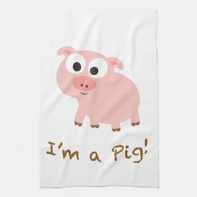Ich bin ein Schwein Küchentuch (Vertikal)