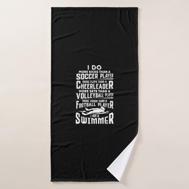 Ich bin ein Schwimmer Funny Swimming Pool Schwimme Badehandtuch (Badehandtuch)