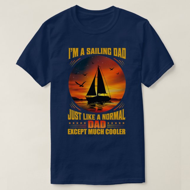 Ich bin ein seglerischer Vater T-Shirt (Design vorne)