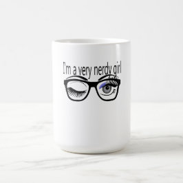 Ich bin ein sehr Nerdy Girl mit Periwinkle Eye Sha Verwandlungstasse