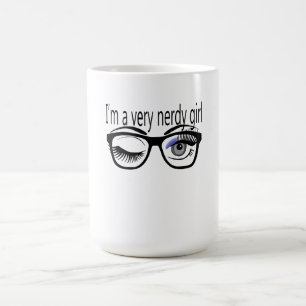 Ich bin ein sehr Nerdy Girl mit Periwinkle Eye Sha Verwandlungstasse
