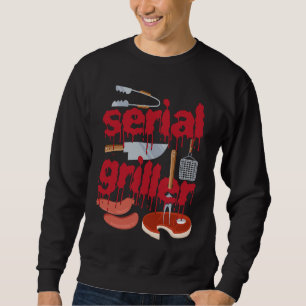 Ich bin ein Serien-Grillmeister Lustige Männer gri Sweatshirt