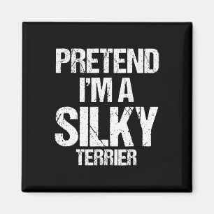 Ich bin ein Silky Terrier Funny Halloween Hundekos Magnet