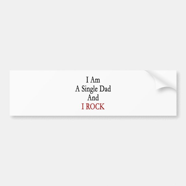 Ich bin ein Single-Vater und ich schaukele Autoaufkleber (Vorne)