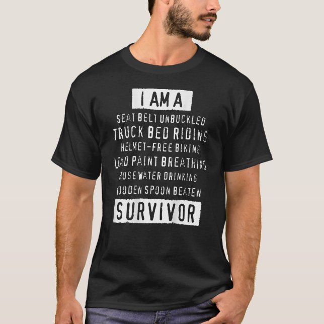 Ich bin ein Sitzgürtel ohne Kugellager auf Bac T-Shirt (Vorderseite)