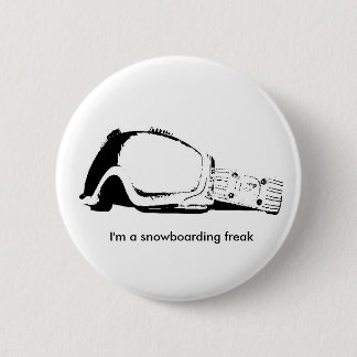 Ich bin ein Snowboardingfreak Button