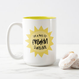 Ich bin ein Sonnenstrahl von Freakin lustig Zweifarbige Tasse