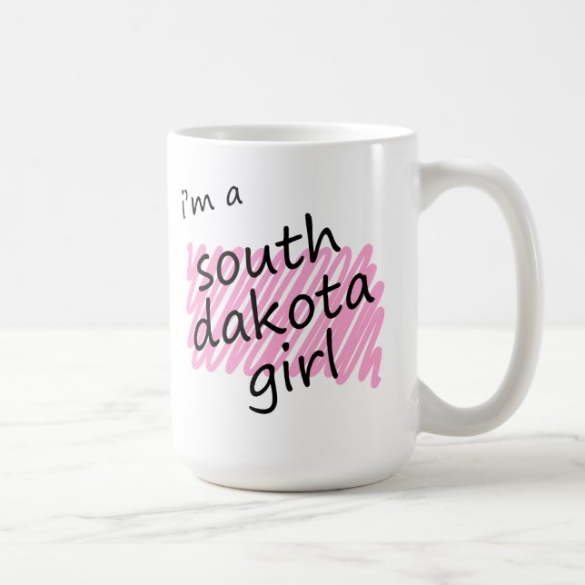 Ich bin ein South- Dakotamädchen Kaffeetasse (Rechts)