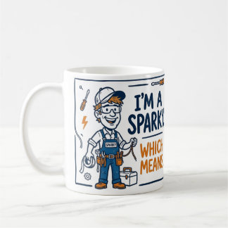 Ich bin ein Sparky-Elektriker-Geschenk Kaffeetasse