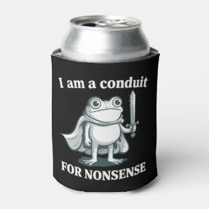Ich bin ein Sprachrohr für Unsinn Lustiger Frosch  Dosenkühler
