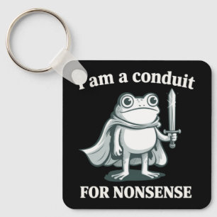 Ich bin ein Sprachrohr für Unsinn Lustiger Frosch  Schlüsselanhänger