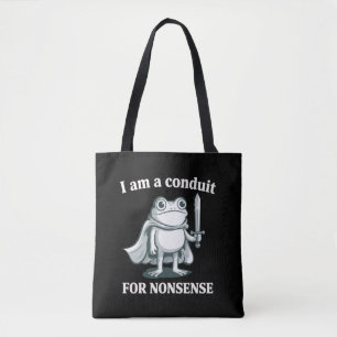 Ich bin ein Sprachrohr für Unsinn Lustiger Frosch  Tasche