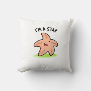 Ich bin ein Star Funny Starfish Pun Kissen