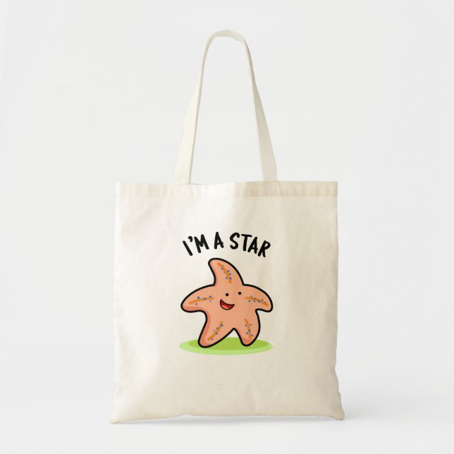 Ich bin ein Star Funny Starfish Pun Tragetasche (Vorne)