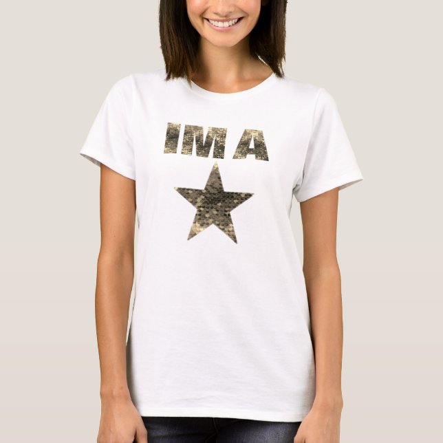 Ich bin ein Star-T - Shirt. Geschenk für Schauspie T-Shirt (Vorderseite)