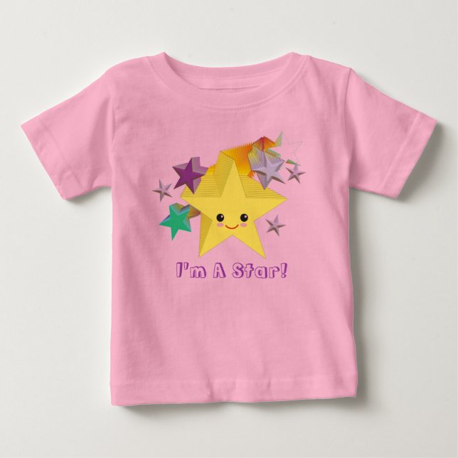 Ich bin ein Stern! Baby T-shirt (Vorderseite)