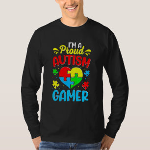 Ich bin ein stolzer Autismus Gamer Kids Jugend Her T-Shirt