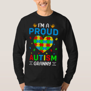Ich bin ein stolzer Autismus Granny Autismus Bewus T-Shirt