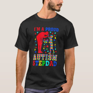 Ich bin ein stolzer Autismus-Stiefvater Pieces Puz T-Shirt
