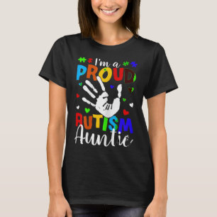 Ich bin ein stolzer Autismus Tantenturnierspieler T-Shirt