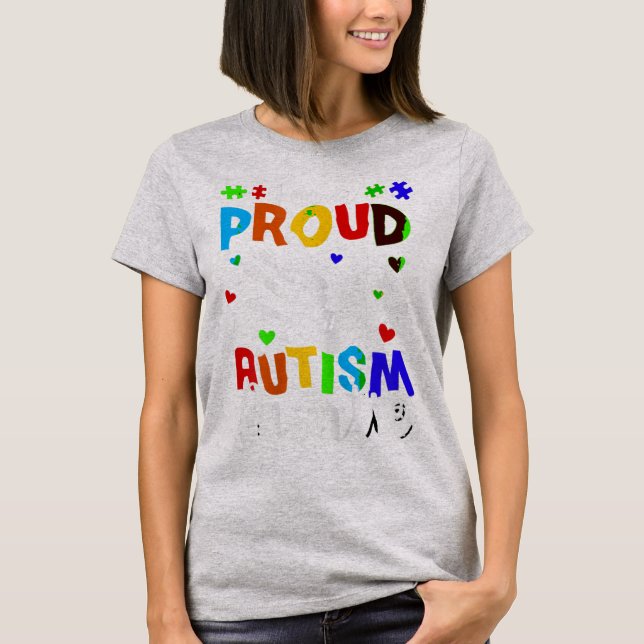 Ich bin ein stolzer Autismus Tantenturnierspieler  T-Shirt (Vorderseite)