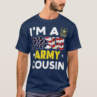 Ich bin ein stolzer COUSIN USA Amerikanische Flagg T-Shirt