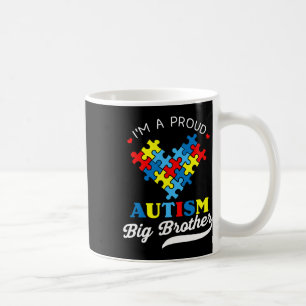Ich bin ein stolzer großer Bruder Autism Awareness Kaffeetasse