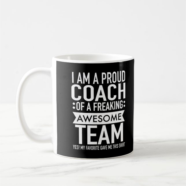 Ich bin ein stolzer Trainer eines Phantastischen F Kaffeetasse (Links)