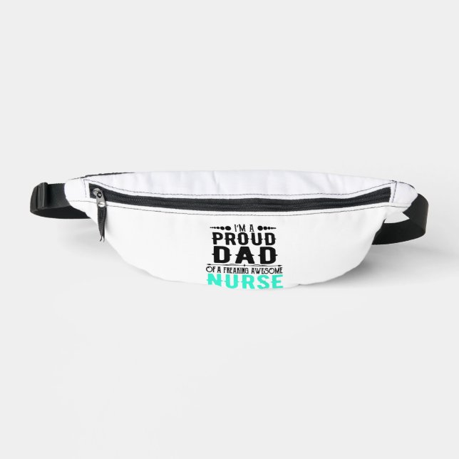 Ich bin ein stolzer Vater einer unerschütterlichen Bauchtasche (Vorderseite)