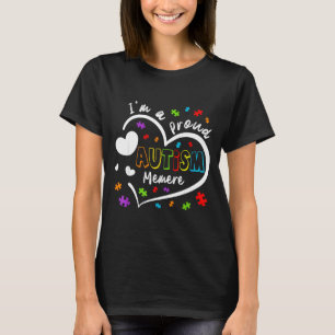 Ich bin ein stolzes Autismus-Memere-Liebes-Herz-Fa T-Shirt