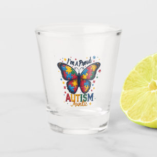 Ich bin ein stolzes Autismus-Tantentum-Bewusstsein Schnapsglas