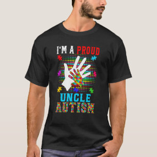 Ich bin ein stolzes Onkel-Autismus-Proud-Familien- T-Shirt