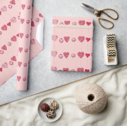 Ich bin ein Sucker für dich Lollipop Valentine Geschenkpapier