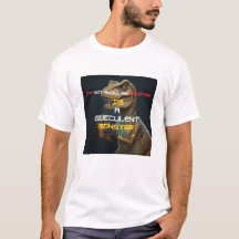 Ich bin ein Sukkulenten-Monster Lustiges Dino-T-Sh
