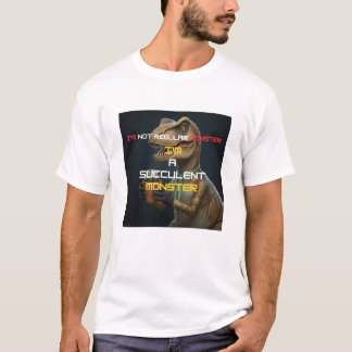 Ich bin ein Sukkulenten-Monster Lustiges Dino-T-Sh T-Shirt
