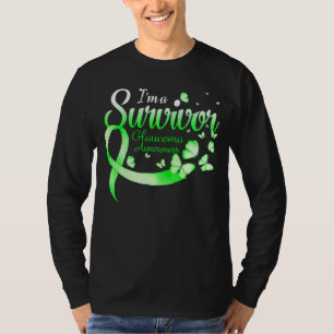 Ich bin ein Survivor Glaucoma Awareness Butterfly T-Shirt