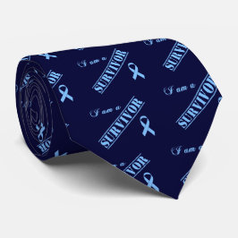 Ich bin ein Survivor - Light Blue Ribbon Krawatte