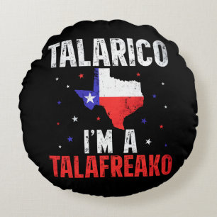 Ich bin ein Talafreako James Talarico 2026 Texas Rundes Kissen