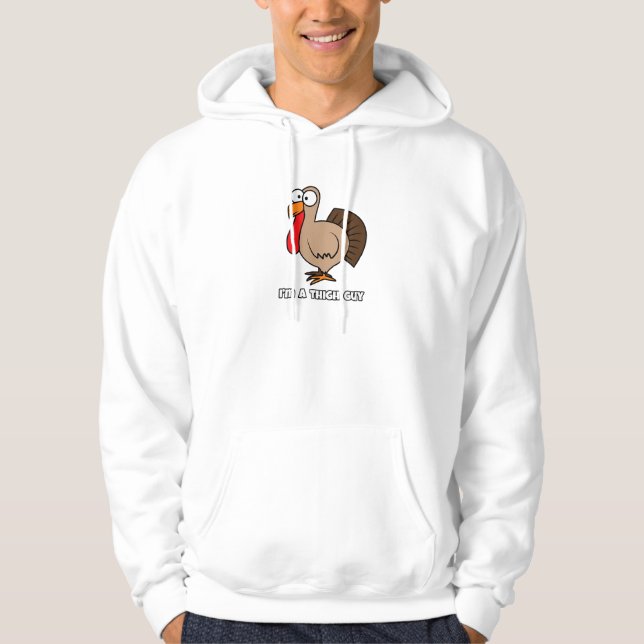 Ich bin ein Thigh Typ - Funny Erntedank Hoodie (Vorderseite)