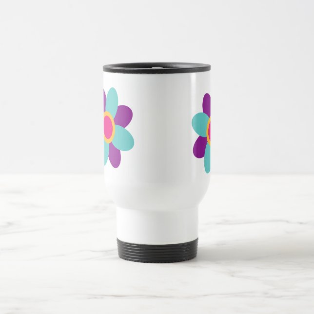 Ich bin ein Thriver! Blume Reisebecher (Mittel)