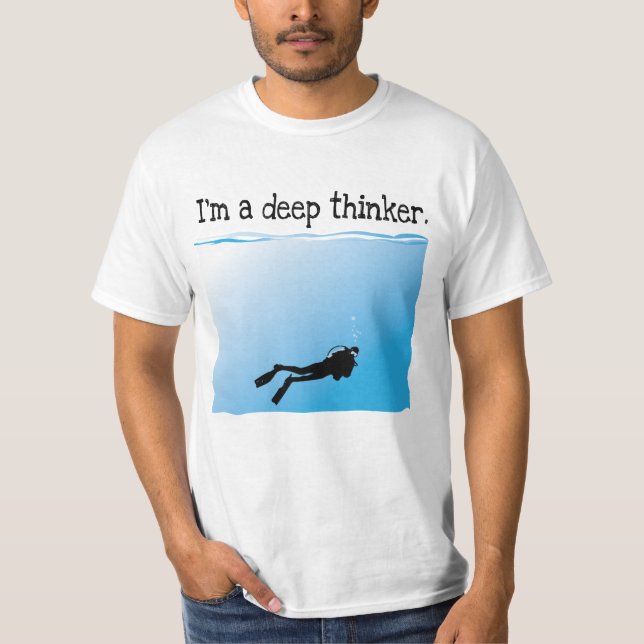 Ich bin ein tiefer Denker-Sporttaucher T-Shirt (Vorderseite)