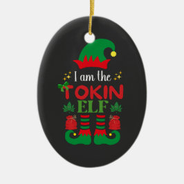 Ich bin ein Tokin-Elf Keramik Ornament