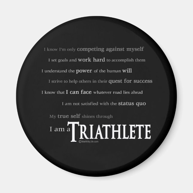 Ich bin ein Triathlet Magnet (Vorne)