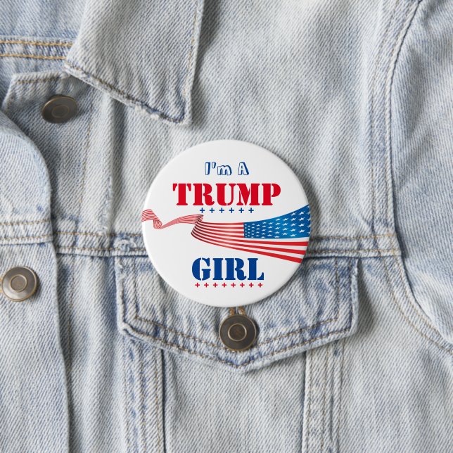 Ich bin ein Trump-Mädchen - Button (Beispiel)