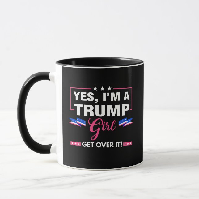 Ich bin ein Trump-Mädchen Tasse (Links)