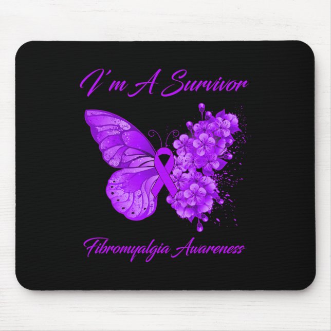 Ich bin ein Überlebende der Fibromyalgie Mousepad (Vorne)