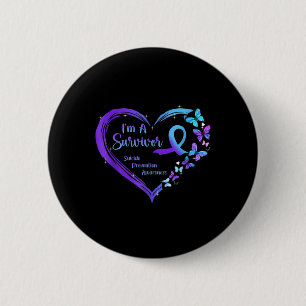 Ich bin ein Überlebender der Schmetterlingsherz Su Button