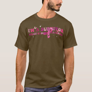 Ich bin ein Überlebender des Brustkrebs Bewusstsei T-Shirt